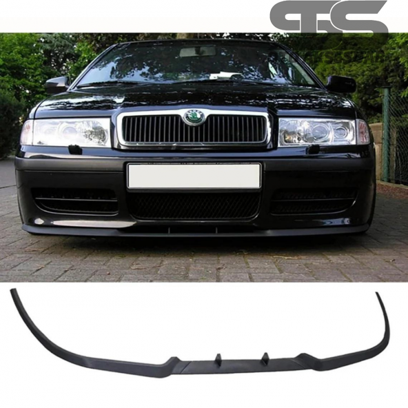 Skoda Octavia Mk1 Cupra R Uyumlu Ön Lip Mat Siyah Ön Tampon Lip ürün görseli 1