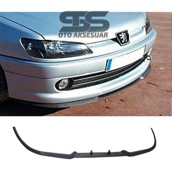 Peugeot 306 Cupra R Uyumlu Ön Lip Mat Siyah Ön Tampon Lip ürün görseli 1