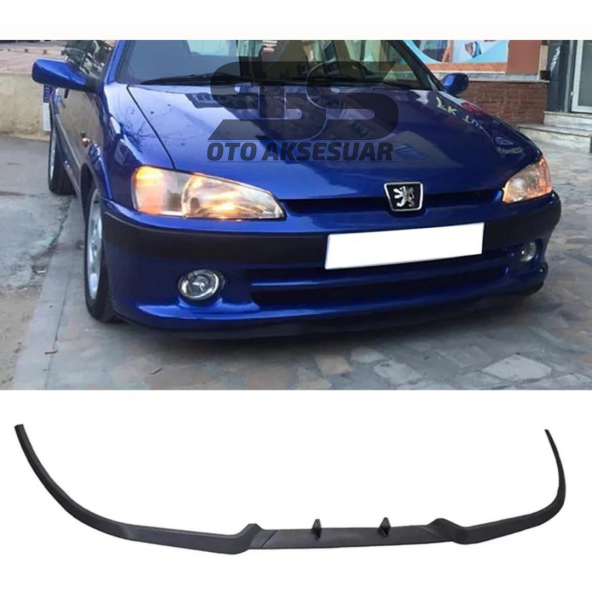 Peugeot 106 Cupra R Uyumlu Ön Lip Mat Siyah Ön Tampon Lip ürün görseli 1