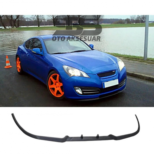 Hyundai Genesis Coupe Cupra R Uyumlu Ön Lip Mat Siyah Ön Tampon Lip ürün görseli 1