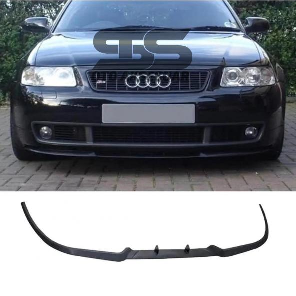 Audi A3 8P 2003-2012 Cupra R Uyumlu Ön Lip Mat Siyah Ön Tampon Lip ürün görseli 1