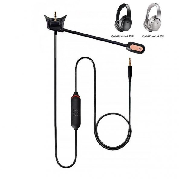 Bose QC35 I QC35 II Uyumlu Mikrofonlu Gaming Kulaklık Kablosu ürün görseli 1