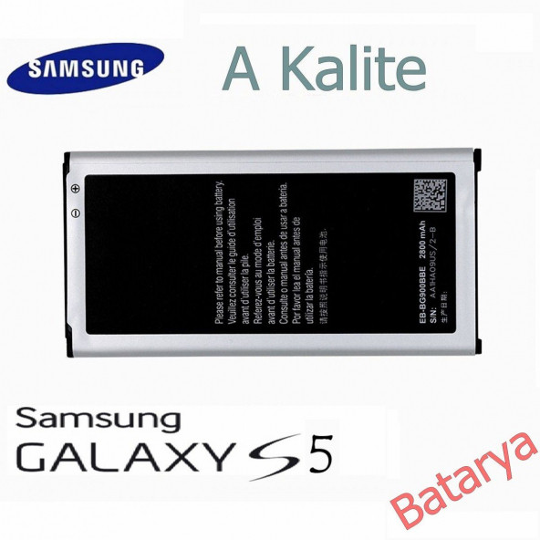 Samsung Galaxy S5 G900 Eb-BG900BBE Uyumlu Yedek Batarya ürün görseli 1