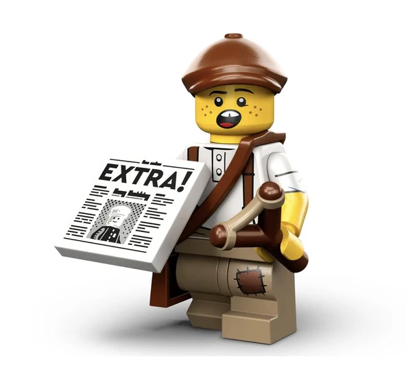 Lego 71037 Minifigure Series 24 - 12 Newspaper Kid ürün görseli 1