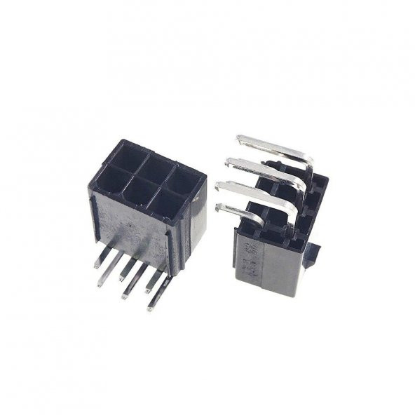 6 Pin Micro Fit 3.0 mm Konnektör Kart Tipi 90 derece ürün görseli 1