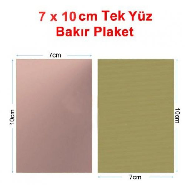 Bakır plaket 10x7 FR4 ürün görseli 1