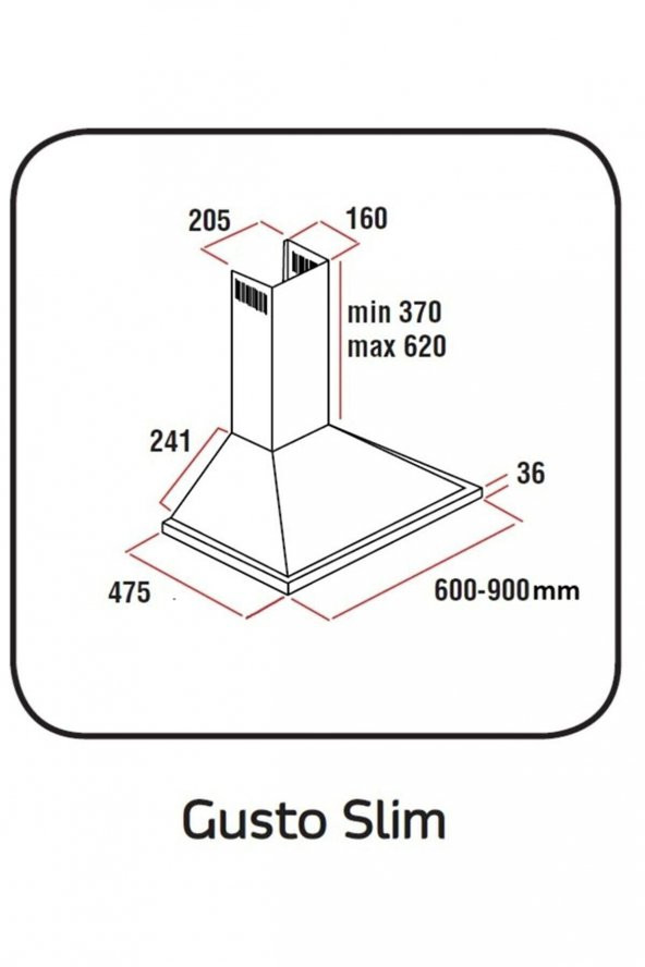 ALVEUS GUSTO INOX PİRAMİT DAVLUMBAZ - Resim 2