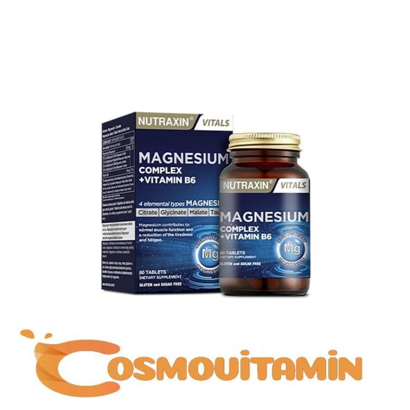 Nutraxin Magnesium Complex Vitamin B6 60 Tablet 8680512632108 ürün görseli 1