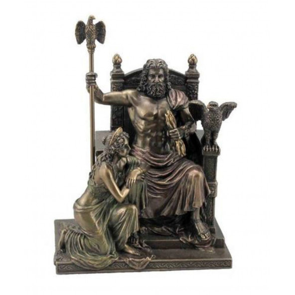 Wise Mitoloji & Tarih-WISE ZEUS VE HERA TAHTTA-21,5*15*28 CM. ürün görseli 1