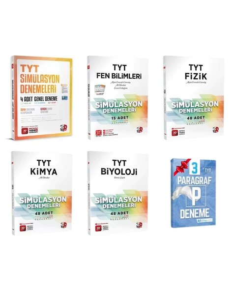 TYT Genel Fen Bilimleri Fizik Kimya ve Biyoloji Simülasyon Deneme ürün görseli 1