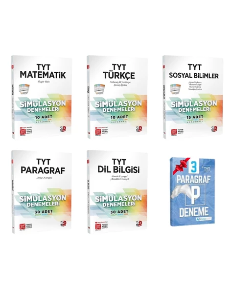 TYT Matematik Türkçe Sosyal Paragraf ve Dil Bilgisi Simülasyon Deneme ürün görseli 1
