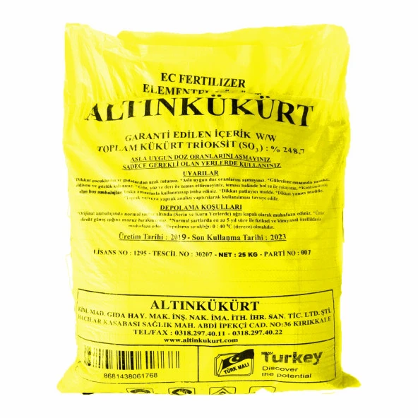 T0Z Kukurt Mantar Haşare Kükürtü 5 kg Orjinal Pakette ürün görseli 1