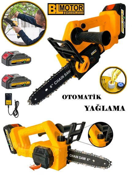 Eisenn Yeni Nesil Çift Akülü Dal Budama Testere Bıçkı Makinası Kömürsüz Motor Li-On Batarya Pro Saw ürün görseli 1