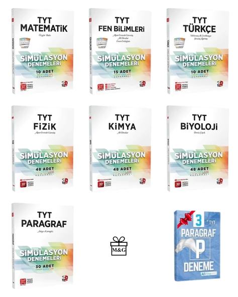 TYT Mat Fen Türkçe Fizik Kimya Biyoloji Paragraf Simülasyon Deneme ürün görseli 1