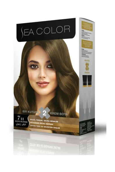Sea Color Yoğun Küllü Kumral Saç Boyası 7.11 8698753387244 ürün görseli 1