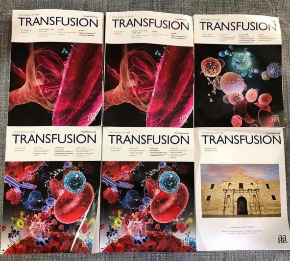 AABB Transfusion Dergisi Vol 59-5,8,9,s3 Sayıları 6 Adet ürün görseli 1