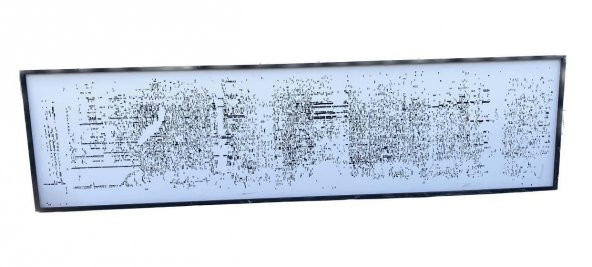 Asemic Sound Mappings Sergisi Asemik Resmi 62x244 cm 009 ürün görseli 1