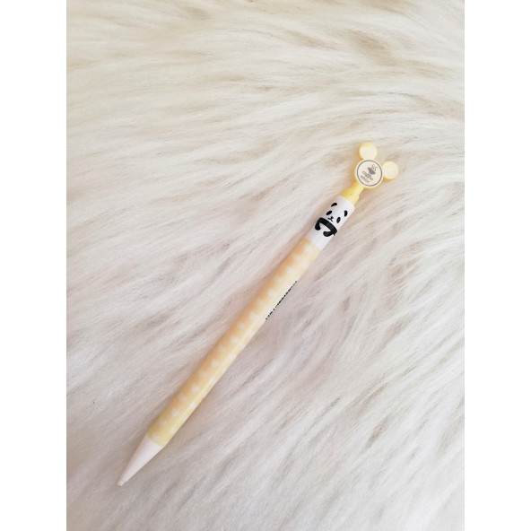 Sarı Benekli Panda Uçlu Kalem ürün görseli 1