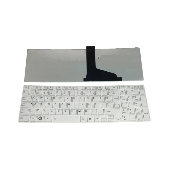 Toshiba Satellite S50D S50D-A S50Dt S50dt-A Klavyesi (Beyaz TR) ürün görseli 1