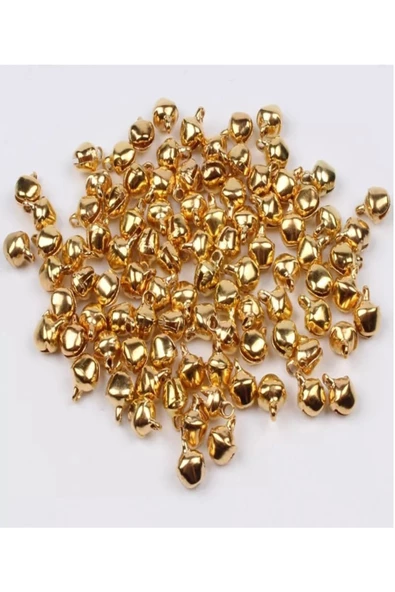 25 Adet 12mm Gold Renk Kulplu Zil,çan,çıngırak,metal Amigurumi Zili,takı Aksesuar Yapımı ürün görseli 1
