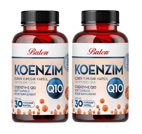 Balen Koenzim Q10 650 Mg 30 Yumuşak Kapsül x 2 Adet ürün görseli 1