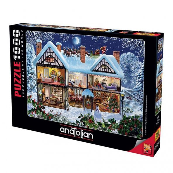 1105 Yılbaşı 1000 Parça Puzzle -Anatolian - Resim 3