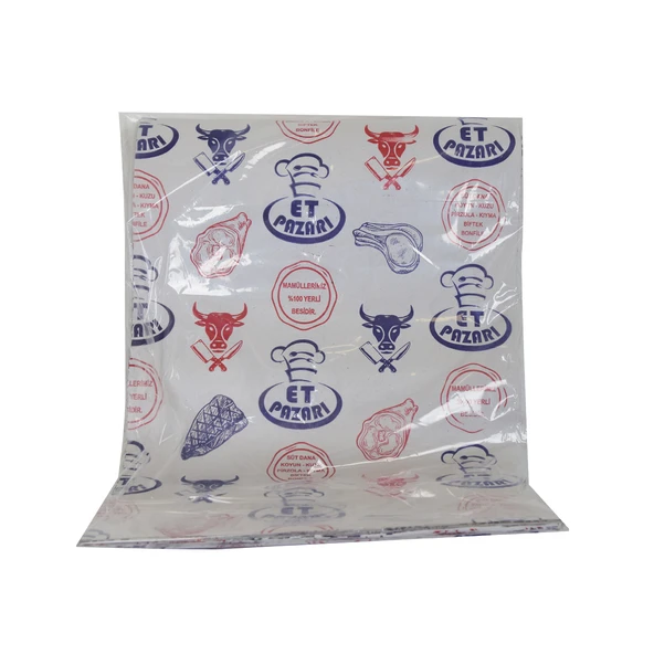 LokmanAVM Kasap Plast Lamineli Kasap Kağıdı Desenli Düz Tabaka 35X50 Cm 1000 Gr 1 Paket ürün görseli 1