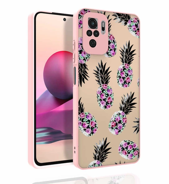 Zore Xiaomi ile uyumlu Redmi Note 10 Kılıf Desenli Kamera Korumalı Parlak Nora Kapak ürün görseli 1