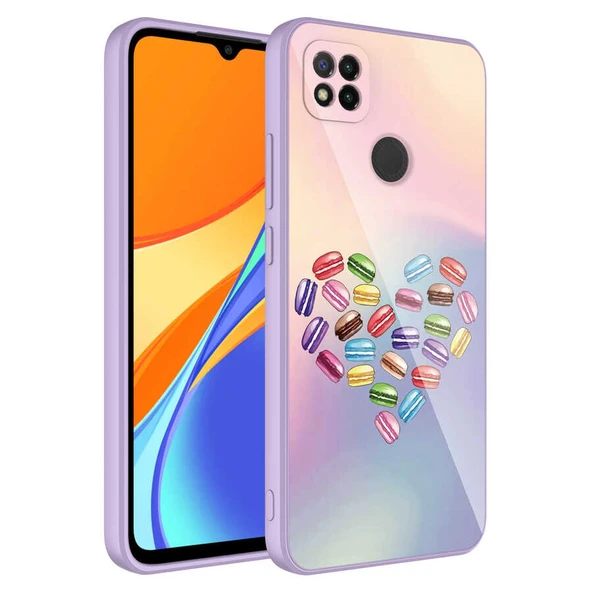Zore Xiaomi ile uyumlu Redmi 9C Kılıf Kamera Korumalı Desenli Sert Silikon Epoksi Kapak ürün görseli 1