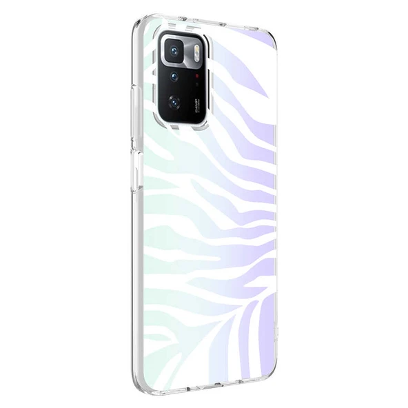 Zore Xiaomi ile uyumlu Redmi 10 Kılıf M-Blue Desenli Kapak ürün görseli 1