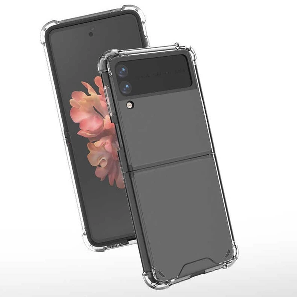 Zore Galaxy ile uyumlu Z Flip 4 Kılıf Nitro Anti Shock Silikon ürün görseli 1