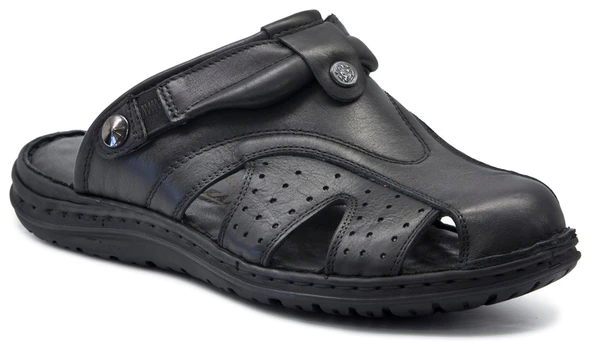 Gedikpaşalı 2007 Siyah Erkek Ayakkabı Erkek Terlik-Sandalet ürün görseli 1