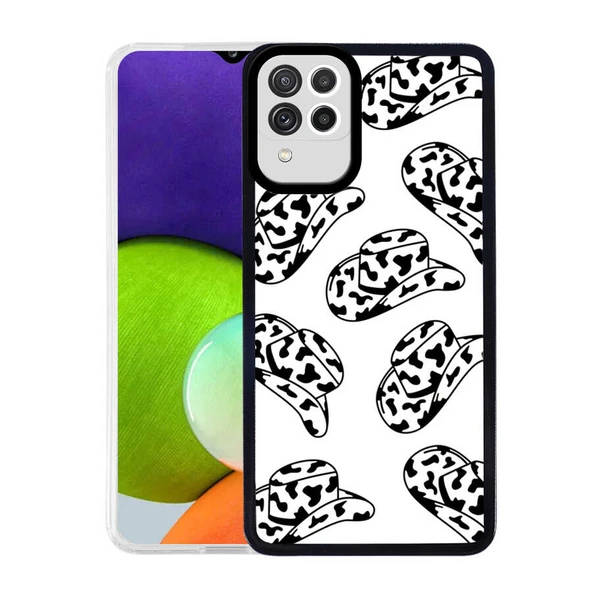 Zore Galaxy ile uyumlu M32 Kılıf M-Fit Desenli Kapak ürün görseli 1