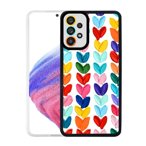 Zore Galaxy ile uyumlu A23 Kılıf M-Fit Desenli Kapak ürün görseli 1
