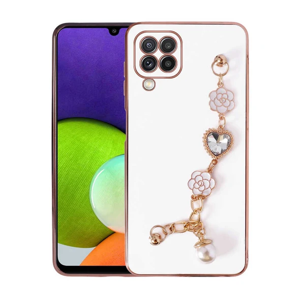 Zore Galaxy ile uyumlu A22 4G Kılıf El Tutamaçlı Kamera Korumalı Taka Silikon Kapak ürün görseli 1