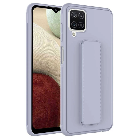 Zore Galaxy ile uyumlu A12 Kılıf Qstand Kapak ürün görseli 1