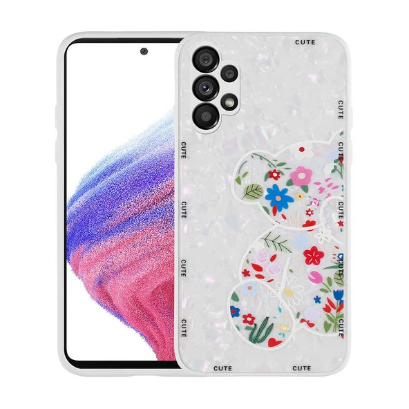 Zore Galaxy ile uyumlu A13 4G Kılıf Desenli Sert Silikon Mumila Kapak ürün görseli 1