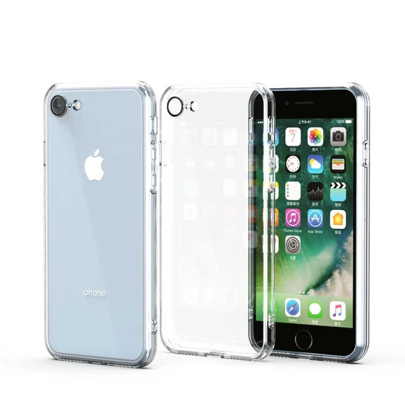Zore Apple ile uyumlu iPhone SE 2022 Kılıf Fizy Kapak ürün görseli 1
