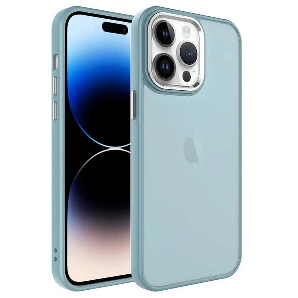 Zore Apple ile uyumlu iPhone 14 Pro Kılıf Buzlu Sert PC May Kapak ürün görseli 1