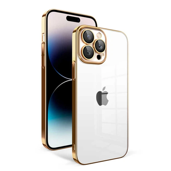 Zore Apple ile uyumlu iPhone 14 Pro Kılıf Kamera Korumalı Renkli Çerçeveli Garaj Kapak ürün görseli 1