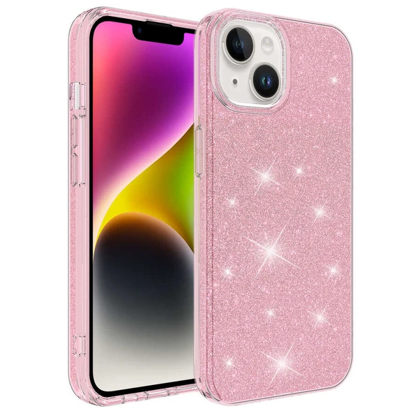 Zore Apple ile uyumlu iPhone 14 Plus Kılıf Shining Silikon ürün görseli 1