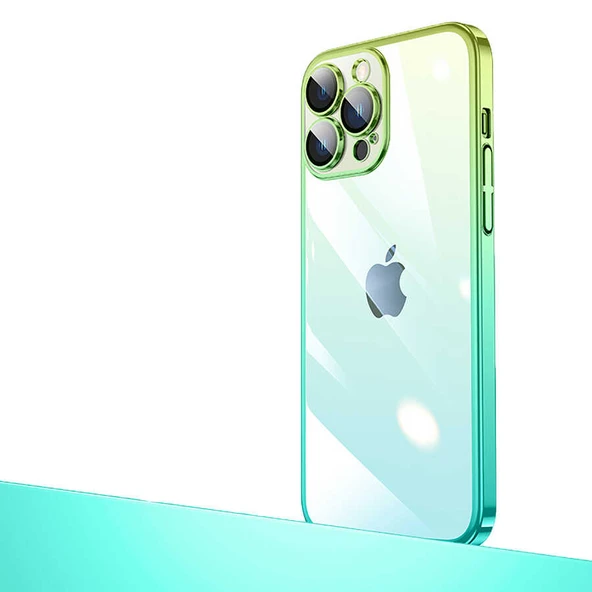 Zore Apple ile uyumlu iPhone 13 Pro Max Kılıf Parlak Renk Geçişli Kamera Korumalı Senkron Kapak ürün görseli 1