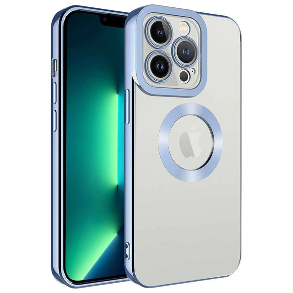 Zore Apple ile uyumlu iPhone 13 Pro Max Kılıf Kamera Korumalı Logo Gösteren Omega Kapak ürün görseli 1
