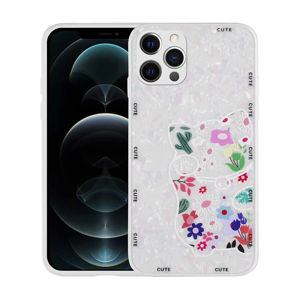 Zore Apple ile uyumlu iPhone 13 Pro Kılıf Desenli Sert Silikon Mumila Kapak ürün görseli 1