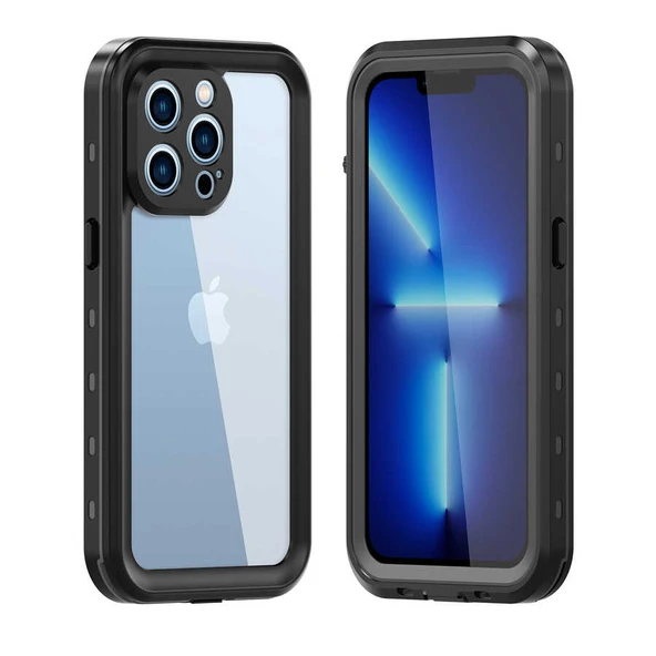 Zore Apple ile uyumlu iPhone 13 Pro Kılıf 1-1 Su Geçirmez Kılıf ürün görseli 1