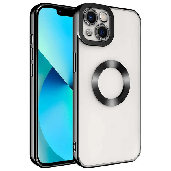 Zore Apple ile uyumlu iPhone 13 Kılıf Kamera Korumalı Logo Gösteren Omega Kapak ürün görseli 1