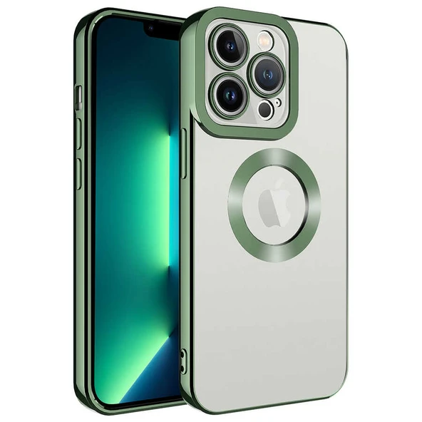 Zore Apple ile uyumlu iPhone 12 Pro Max Kılıf Kamera Korumalı Logo Gösteren Omega Kapak ürün görseli 1