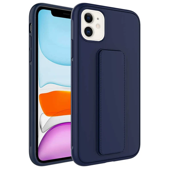 Zore Apple ile uyumlu iPhone 12 Kılıf Qstand Kapak ürün görseli 1