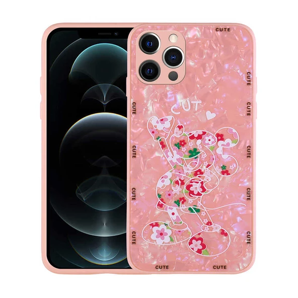 Zore Apple ile uyumlu iPhone 12 Pro Kılıf Desenli Sert Silikon Mumila Kapak ürün görseli 1