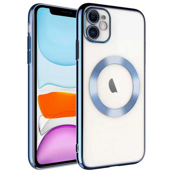 Zore Apple ile uyumlu iPhone 11 Kılıf Wireless Şarj Özellikli Sert PC Riksos M-safe Kapak ürün görseli 1